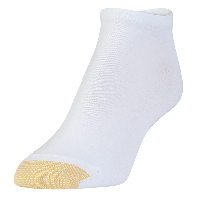 GOLDTOE Women's Jersey Liner Socks, 6-Pairs, White, Shoe Size: 6-9 - Image 2