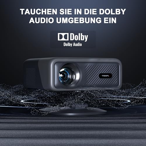 AuKing [Officially-Licensed APP & 2500ANSI] 4K Projector with WiFi and Bluetooth,3D Dolby Audio and Auto Focus Smart Projector,Outdoor Movie Home Theater Proyector with Omni-Adjustable Stand (grey) - Image 5
