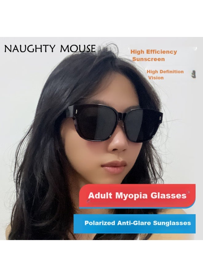 Naughty Mouse Wanpishu Sungl Clip-on For Nearsighted Gl, Polarized Sungl, Uv Protection For Outdoor Travel And Sun Protectio - Image 5