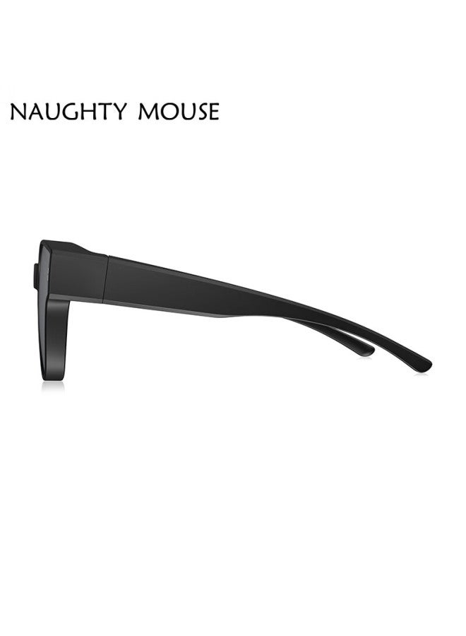 Naughty Mouse Wanpishu Sungl Clip-on For Nearsighted Gl, Polarized Sungl, Uv Protection For Outdoor Travel And Sun Protectio - Image 3