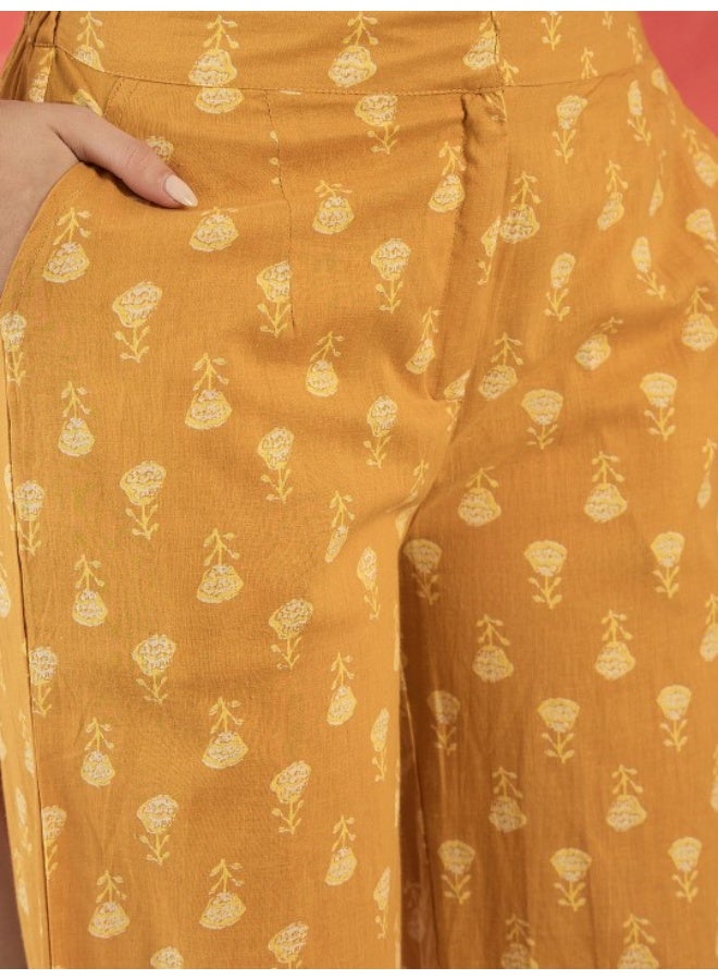 AKS Mustard Cotton Co Ord Set  - Image 3
