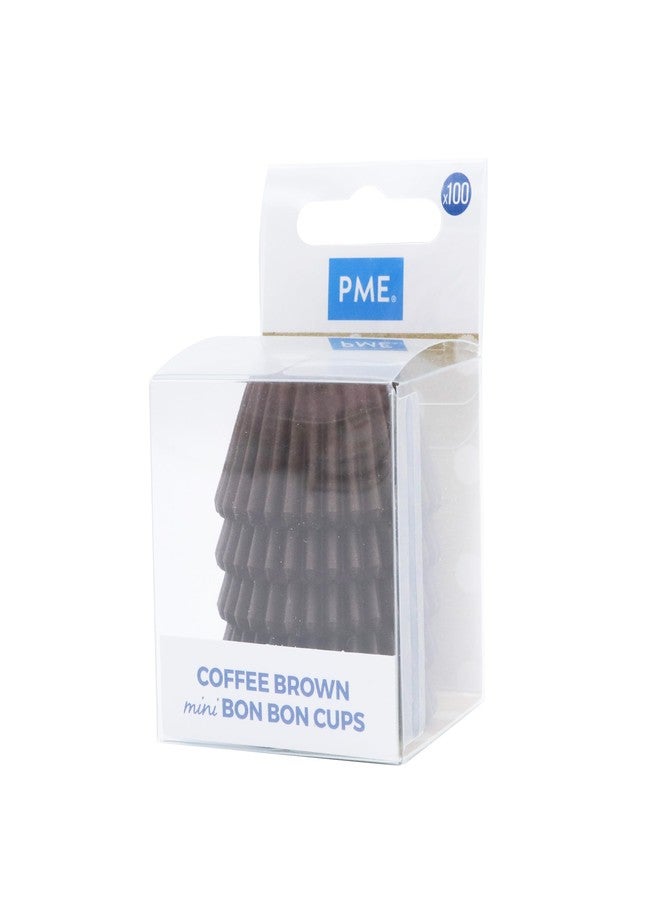 PME Mini Bon Bon Cups - Brown (Pack of 100) - Image 1