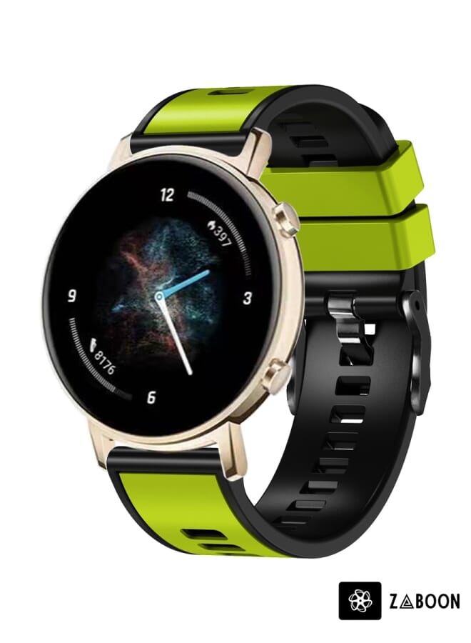 Zaboon Samsung Galaxy Watch 5 Pro 45mm Plain Weave Two-color Silicone Watch Band - Image 1