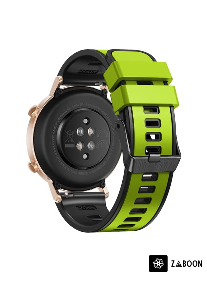 Zaboon Samsung Galaxy Watch 5 Pro 45mm Plain Weave Two-color Silicone Watch Band - Image 4