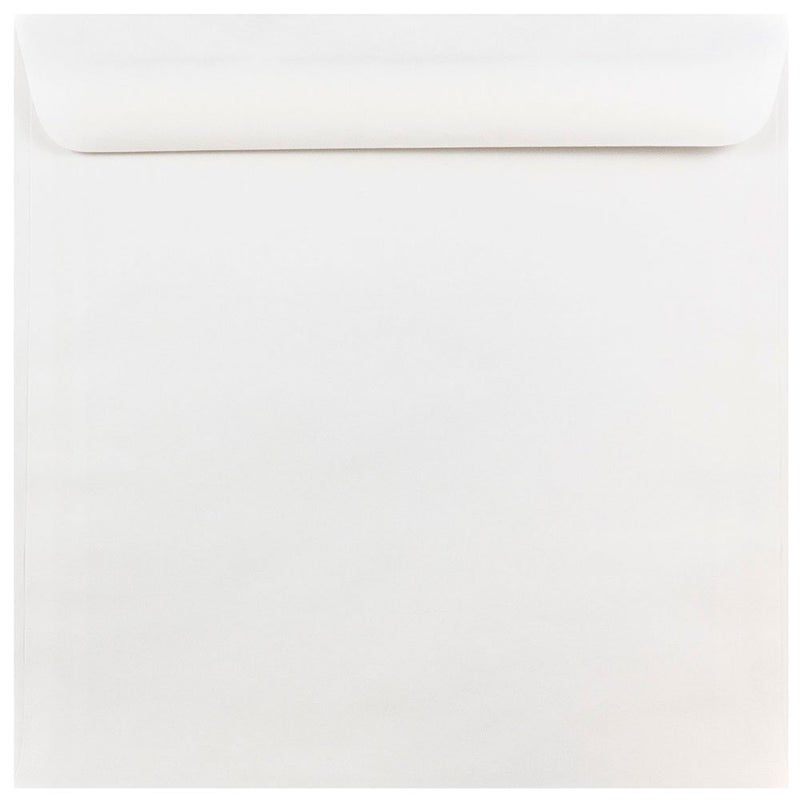 JAM PAPER 10 x 10 Large Square Invitation Envelopes - White - 25/Pack - Image 1