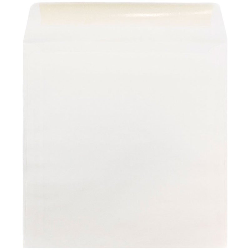 JAM PAPER 10 x 10 Large Square Invitation Envelopes - White - 25/Pack - Image 2