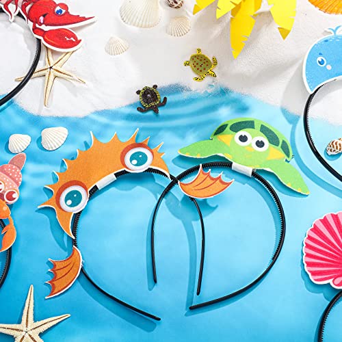 Yinder 24 Pieces Sea Animal Party Headband Under the Sea Party Decorations Ocean Themed Party Decorations Ocean Party Favors Felt Ocean Animal Headbands for Boys Girls Kids Adults Party Supplies - Image 5