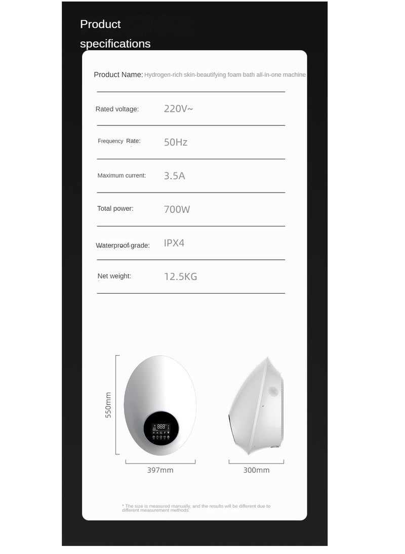 Hydrogen Molecule Technology UV Sterilization Hydrogen-rich Bathing Unit  Intelligent Voice Environmentally Durable Hydrogen-rich Skin Beauty Bathing Machine  Remote Control Antioxidant - pzsku/Z818E648B51F6B5D12DB8Z/45/_/1732256904/6ef7cc90-13c2-4092-9e67-f0fc0e1406ca