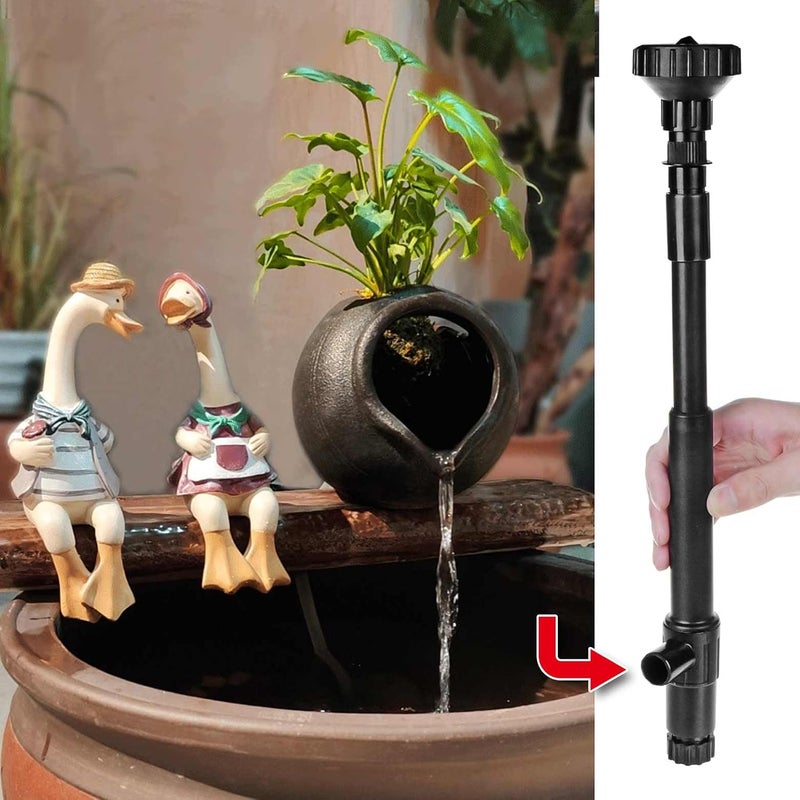HOTECHE Fountain Pump Nozzle kit 8PC Mushroom Spray Head Kit for Pond Pumps - Water Fountain Nozzle Set Submersible, Black - Image 3