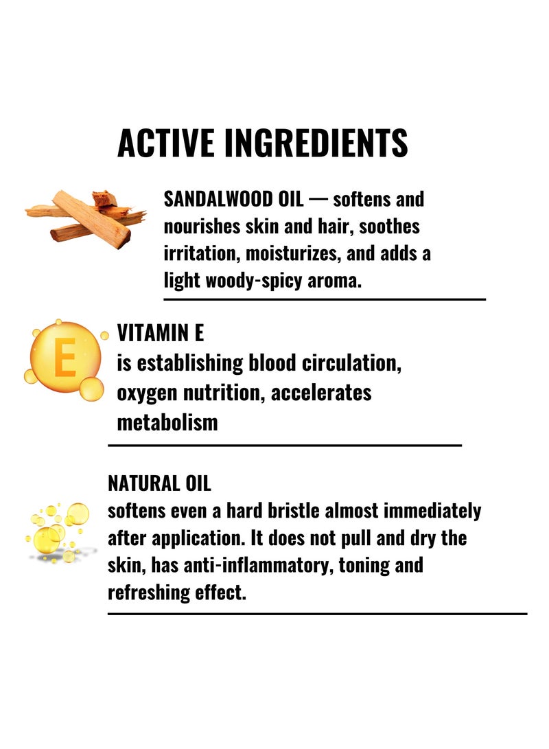 باربارو زيت نمو وتنعيم اللحية من باربارو 30 مل مزيج طبيعي من الأرقطيون والخروع وخشب الصندل والأرغان للحصول على لحية ناعمة وصحية، 30 مل. - Image 3