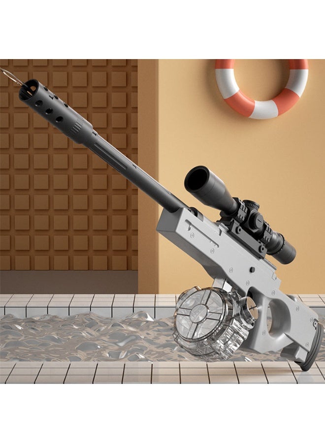 مسدس ماء كهربائي أوتوماتيكي للأولاد بتصميم بندقية قنص، إطلاق نار بعيد المدى - Image 5