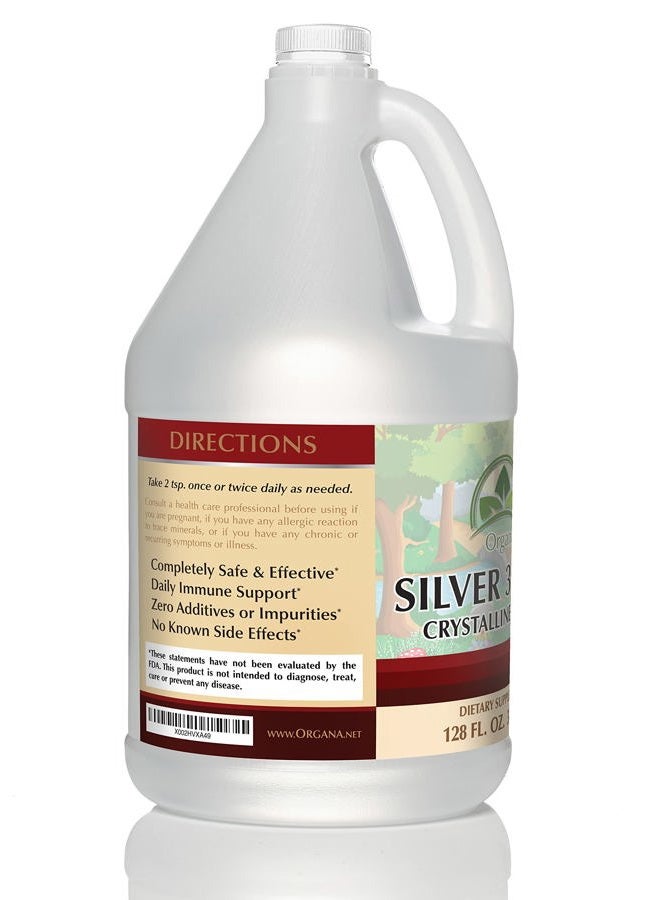NutriNoche Organa Crystalline Nano Colloidal Silver - 30 PPM - One Gallon (128 oz)  - Image 2
