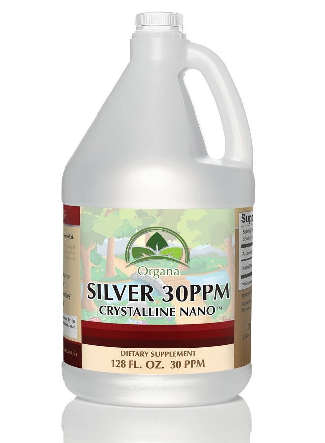 NutriNoche Organa Crystalline Nano Colloidal Silver - 30 PPM - One Gallon (128 oz)  - Image 1