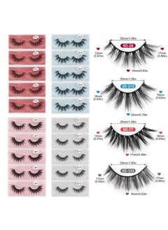 MAGEFY 20 Pairs Eyelashes 4 Style Faux Mink Lashes Pack Natural Look To Dramatic Long False Eyelashes 16Mm20Mm Handmade Reusable Soft Fake Eyelashes With Glitter Portable Boxes  - Image 3