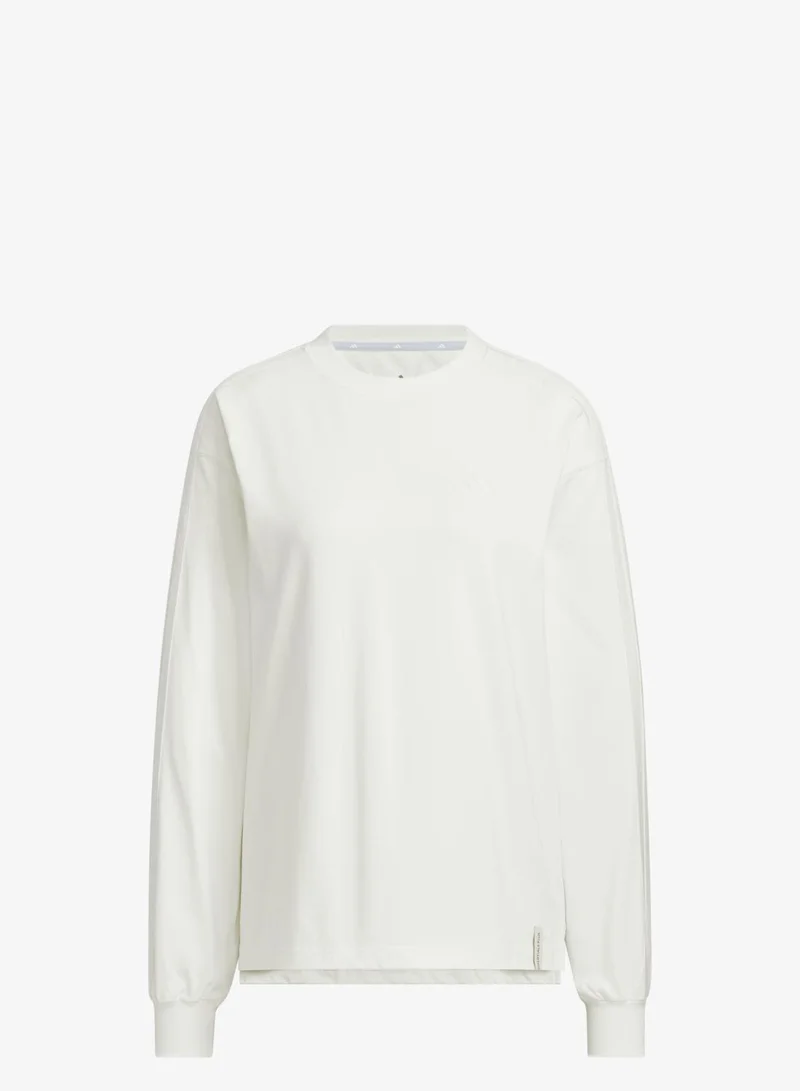 اديداس تيشيرت ESSENTIALS PLUS 3 STRIPES LOOSE FIT LONG SLEEVE