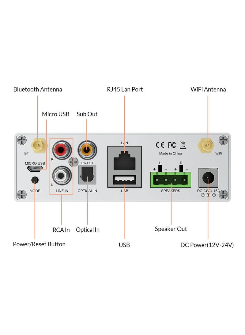 Arylic A50+ 50W x 2 Streaming Amplifier - Image 2