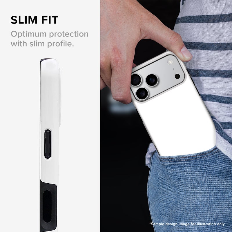 Stylizedd غطاء مغناطيسي Tough Pro لجهاز iPhone 17 Pro Max، طبقتين هجين PC + TPU، غطاء موبايل غير لامع - كرة القدم - إسبانيا، رودري - Image 3