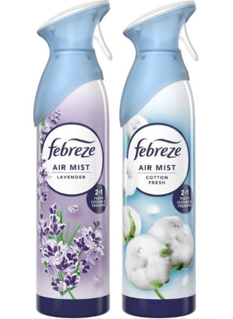 فبريز مجموعة معطر جو فبريز - برائحة اللافندر والقطن المنعش | انتعاش يدوم طويلاً وإزالة الروائح الكريهة 185 مل - Image 1