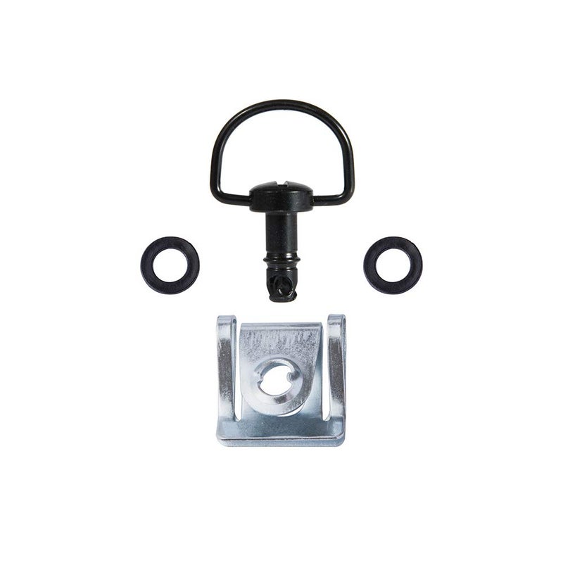 MOTO4U Motorcycle Quick Release Race Fasteners 1/4 Turn 17mm D-Ring Length Type C in Black Chrome (10 Pack) - Image 2