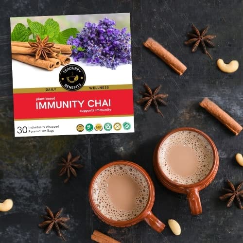 TEACURRY Immunity Booster Tea - 250 grams of Immunity Tea | Cardamom, Cloves, Ginger, Bay Leaf, Cinnamon, Black Tea | Immunity Booster Tea Kadha - Image 3