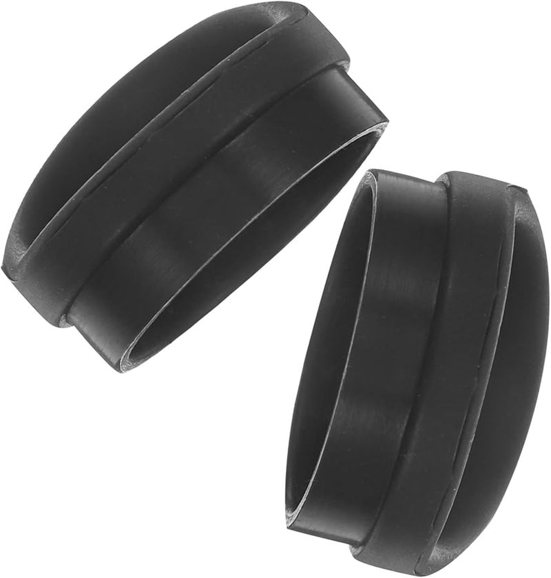 2Pcs Black Rubber Microscope Eyepiece Cup Replaceable Eye Shields For Lab Glasses - Image 1