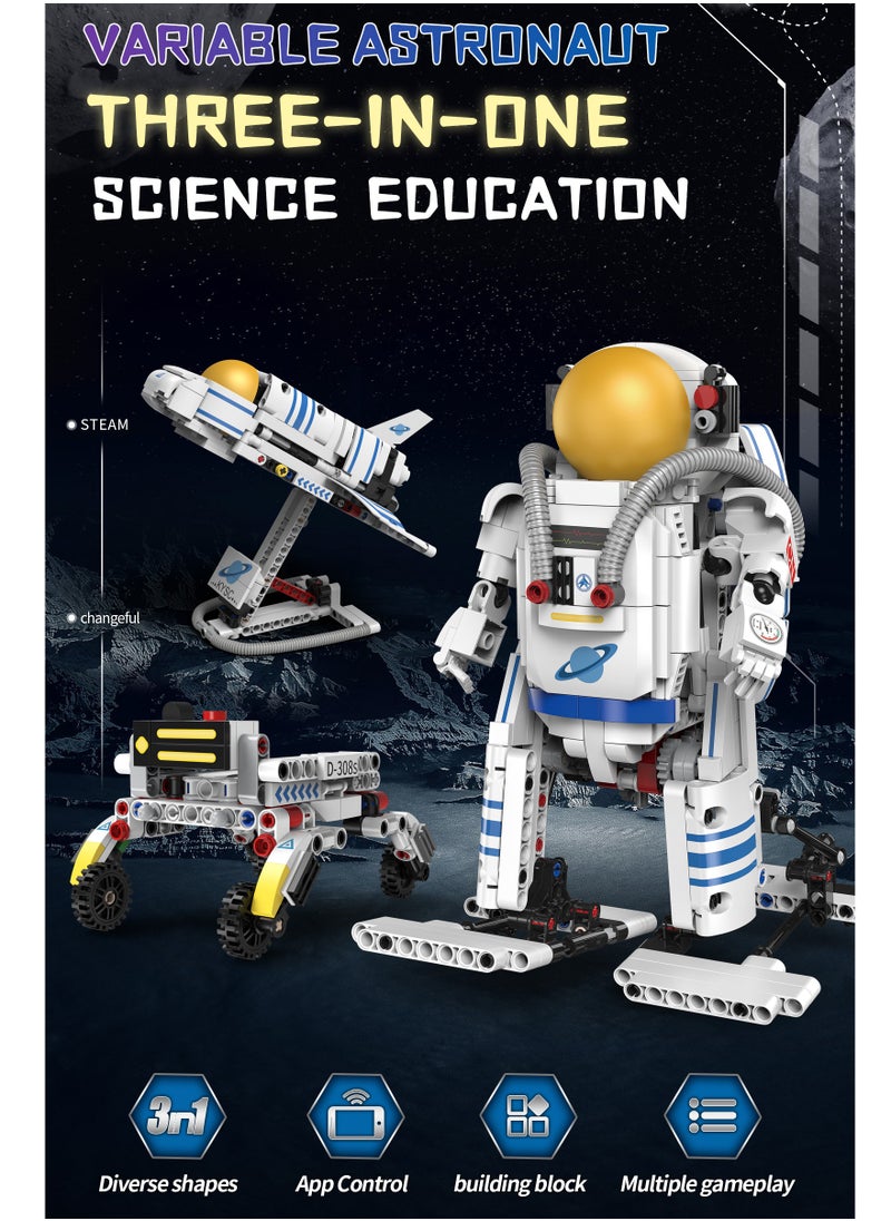 Generic 3 in 1 of 2 Ways Control DlY Building Block Set Toys of Intelligent Robot  - Image 2