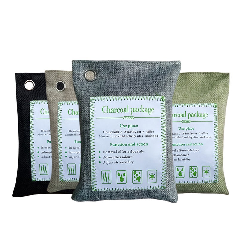 Activated Charcoal Odo Absorber Remover Deodorizer Air Freshener Bags (Gray) - Image 1