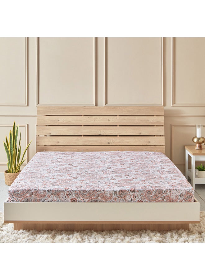 Estonia Isla Printed Cotton King Flat Sheet 260 x 240 cm