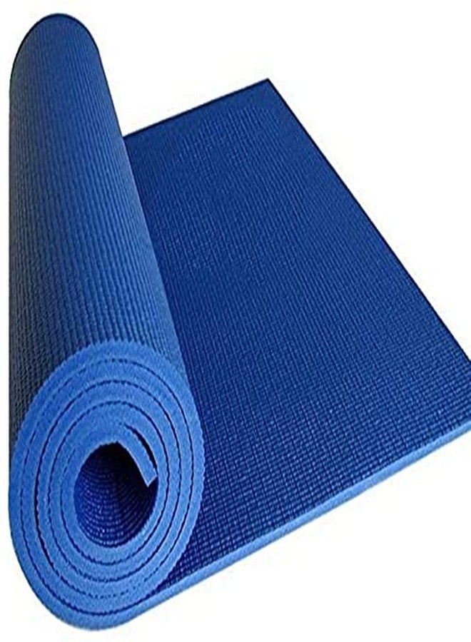 SEASPIRIT Yoga Mat Anti Skid EVA Yoga mat with Bag for Gym Workout and Flooring Exercise Long Size Yoga Mat for Men and Women (Blue Color 4 mm) - Image 1