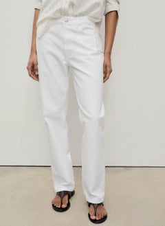 MANGO Mid-Rise Straight Jeans  - Image 1