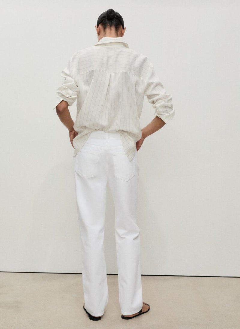 MANGO Mid-Rise Straight Jeans  - Image 2