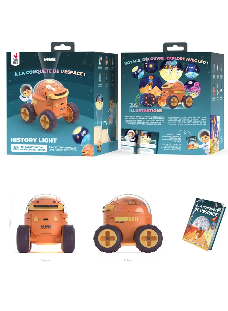 MOB Space Rover Conquest of Space projector toy for imaginative play and educational fun with interactive features and space-themed design