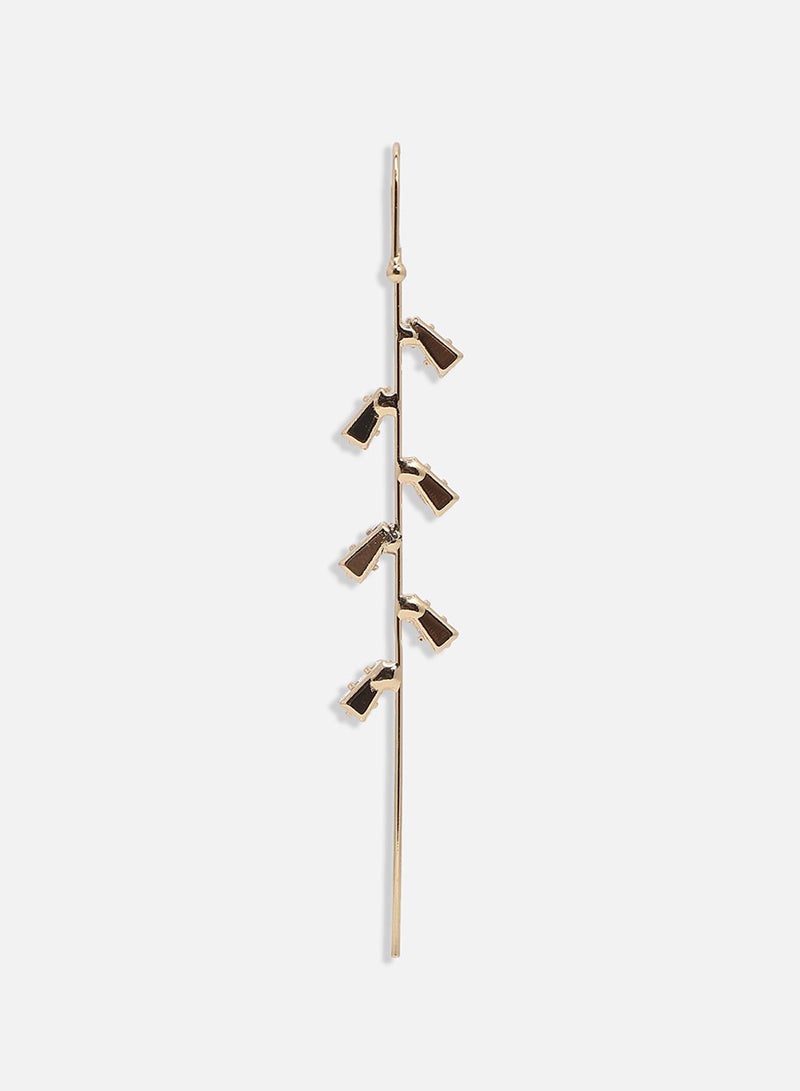 سوهي الحد الأدنى من أغطية الأذن الكريستالية - ذهبي - Image 2