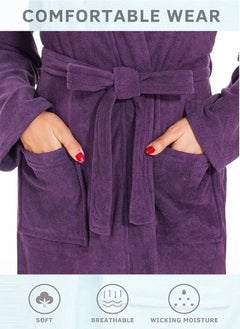 2 Pieces Purple Colour Hotel Comfort And Spa Quality  Bathrobe Medium Size - pzsku/Z818F4914582EF2EB481AZ/45/_/1718825529/8e367c3c-3007-44e1-bb11-787d51dac0b4