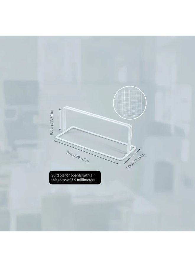 Large White Metal Display Stand Base For Grid Panels Art Photos Jewelry Showcase - Image 1