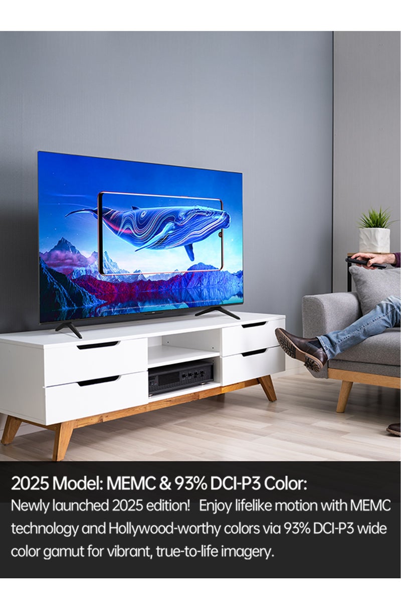 ROWA 65R85 Television 65 Inch Smart TV 4K Mini LED Colorful Quantum Crystal HDR 10+ Gaming Google TV, 144Hz Native Refresh Rate, MEMC,Dolby Atmos, Game Master (2025 Model) - Image 5