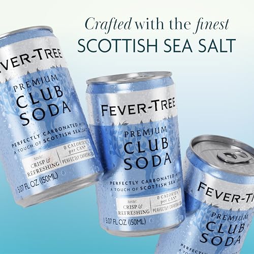 FEVER TREE Fever-Tree Club Soda - Premium Quality Mixer - Refreshing Beverage for Cocktails & Mocktails. Naturally Sourced Ingredients, No Artificial Sweeteners or Colors - 5.1 Fl Oz - Pack of 24 - Image 3