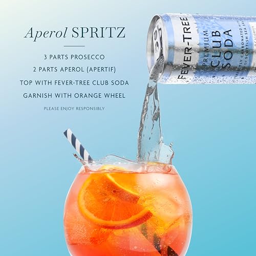 FEVER TREE Fever-Tree Club Soda - Premium Quality Mixer - Refreshing Beverage for Cocktails & Mocktails. Naturally Sourced Ingredients, No Artificial Sweeteners or Colors - 5.1 Fl Oz - Pack of 24 - Image 4