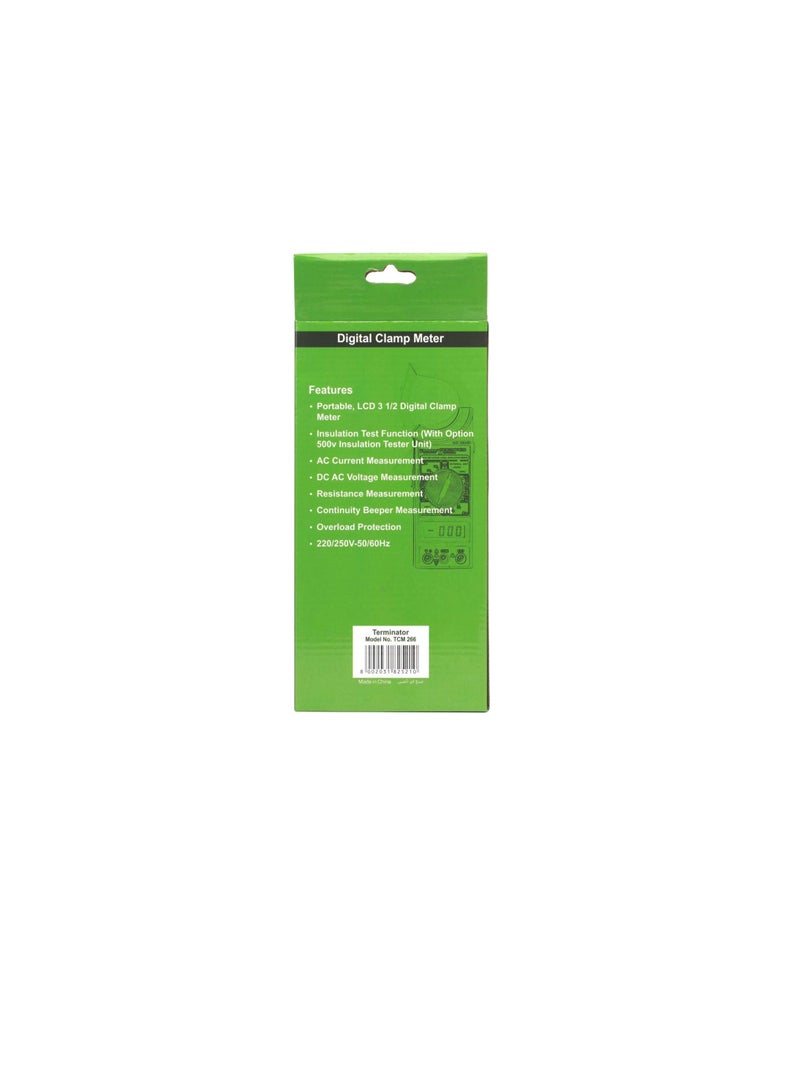 Terminator 750 V AC, 1000V DC, 1000A AC, Ohms, Insulation Test Function (with option 500V insulation Tester Unit), Overload protection(Terminator TCM266)  - Image 3