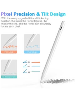 Generic Stylus Pen for iPad 10th/9th Generation, 26 Hours Working Time Stylus Pen with Palm Rejection, Compatible with Apple iPad 10/9/8/7/6, iPad Air, iPad Pro, iPad Mini 5/6/7  - Image 5