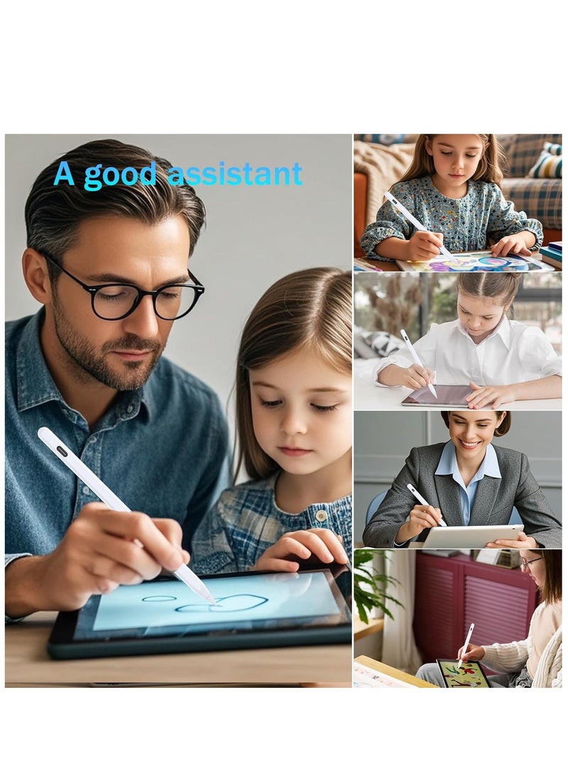 Generic - Stylus Pen for iPad 10th/9th Generation, 26 Hours Working Time Stylus Pen with Palm Rejection, Compatible with Apple iPad 10/9/8/7/6, iPad Air, iPad Pro, iPad Mini 5/6/7 - Image 1