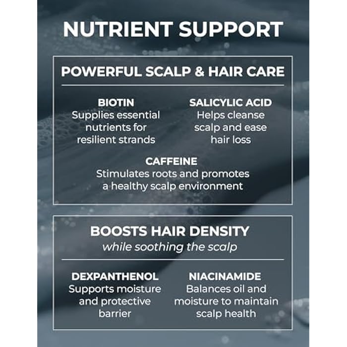 Motifull Hair Boosting Hair Thickening Shampoo for Thinning Hair with Biotin & Caffeine | Hair Growth Shampoo for Stronger Root & Volume (16.4 fl oz) - Image 5