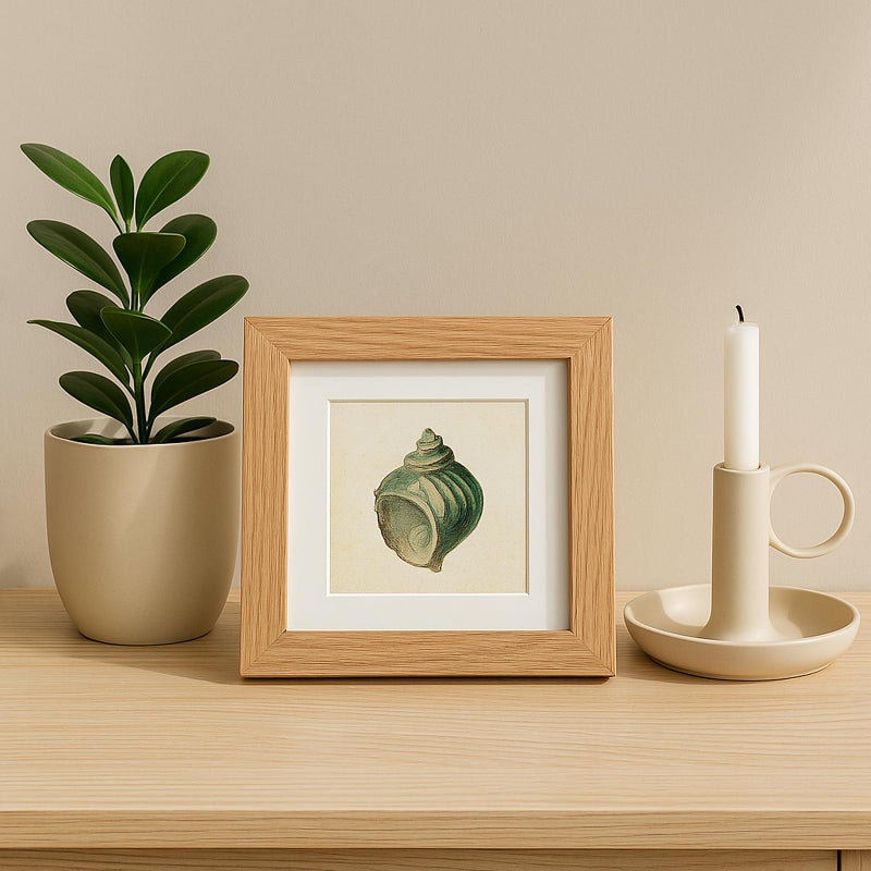 puthiac 4x4 Solid Oak Wood Picture Frame, Fits 3x3 with Mat or 4x4 Without Mat, Wall or Tabletop Display with Stand, Plexi Front, 1 Pack, Natural Oak - Image 5