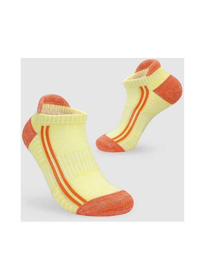 Zikra Cushioned Women's Running Socks, Non-Slip Ankle Athletic Socks for High-Intensity Sports, Cotton Trainer Socks with Double Ventilation Meshes, Size 4-7, 6 Pairs for Casual Walking and Training. - Image 3