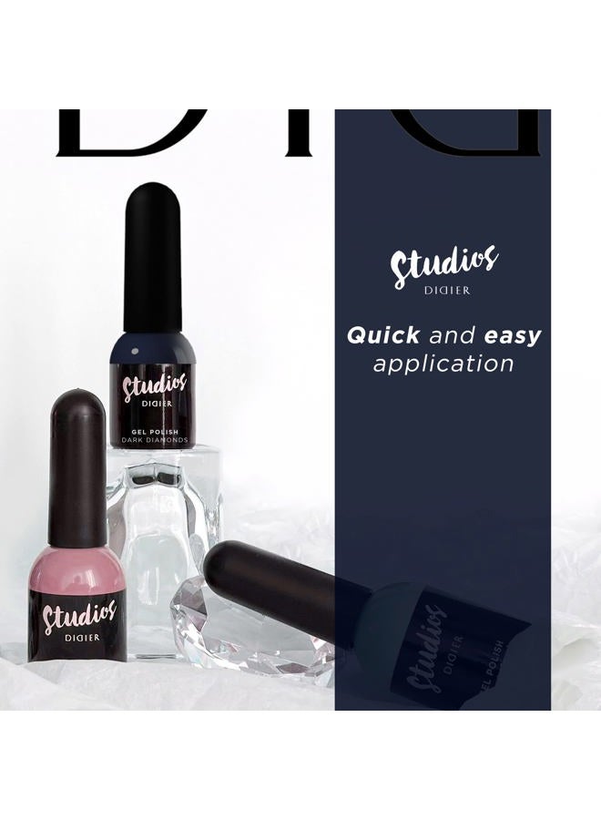 Didier Lab - Studios Gel Polish Dark Diamonds - Professional Manicure Pedicure Products - Rich Pigment for Complete Nail Coverage -Flawless Shine -Suitable for Beginners - For UV Lamp - Gift for Women - Image 5
