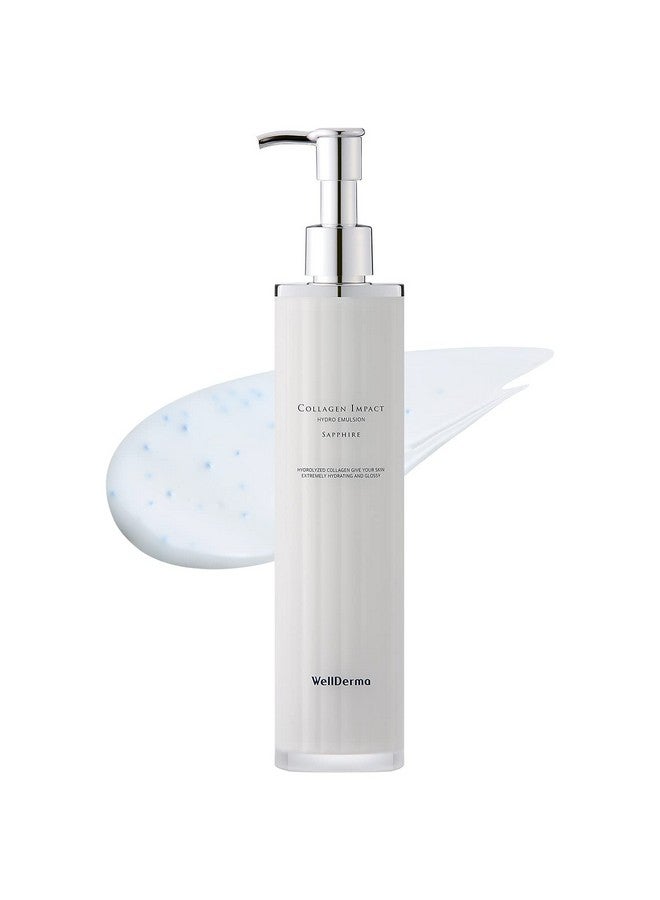 Wellderma Sapphire Collagen Impact Hydro Emulsion 3.38 Fl.Oz Collagen Hydrating And Firming Face Lotion For Elasticity Gloss Skin Tightening Collagen Emulsion For Softer And Resilient Skin - Image 1