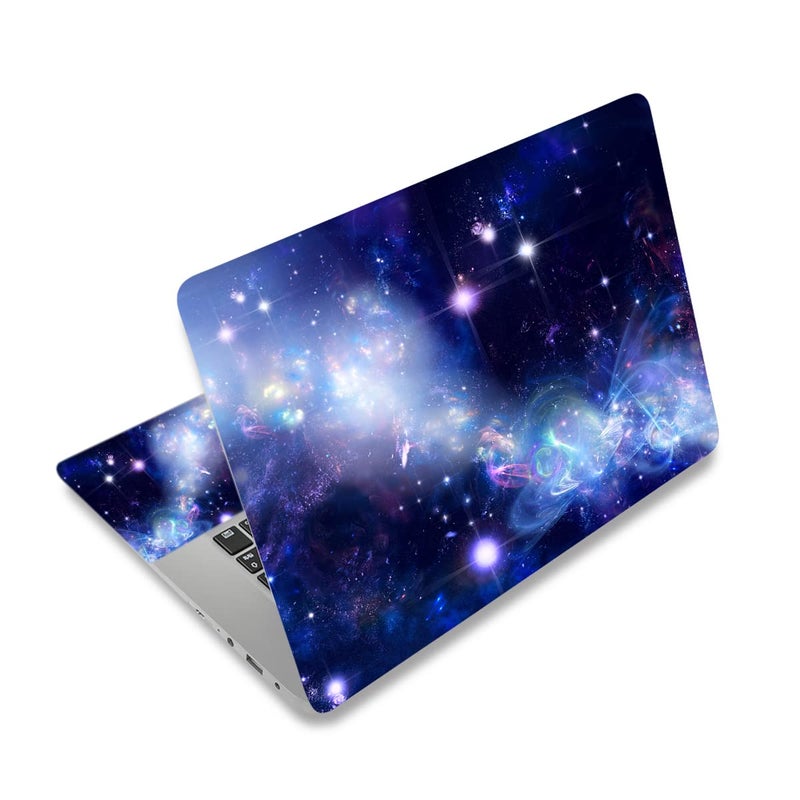 Baocool Laptop Skin Sticker Decal12 13 133 14 15 154 156 inch Laptop Skin Sticker Cover Art Decal Protector Notebook PC Blue Galaxy