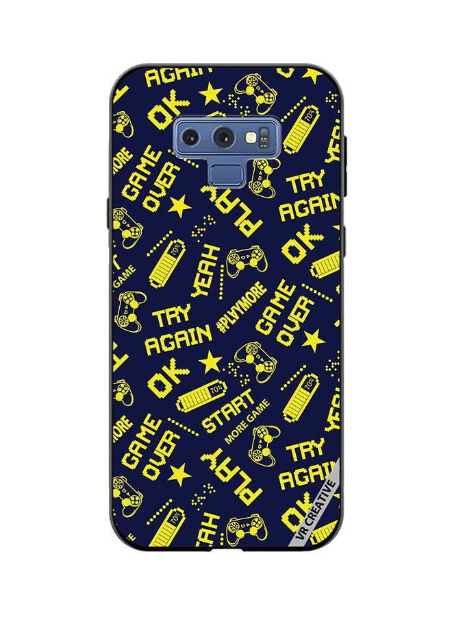 Protective Case Cover For Samsung Galaxy Note 9 Pixel Game Style Design Multicolour