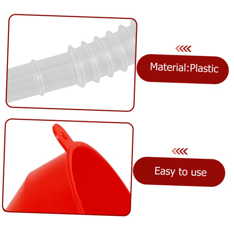 Flexible Oil Funnel with Hose for Quick Refueling of Motorcycle and Car Fluids - Image 3