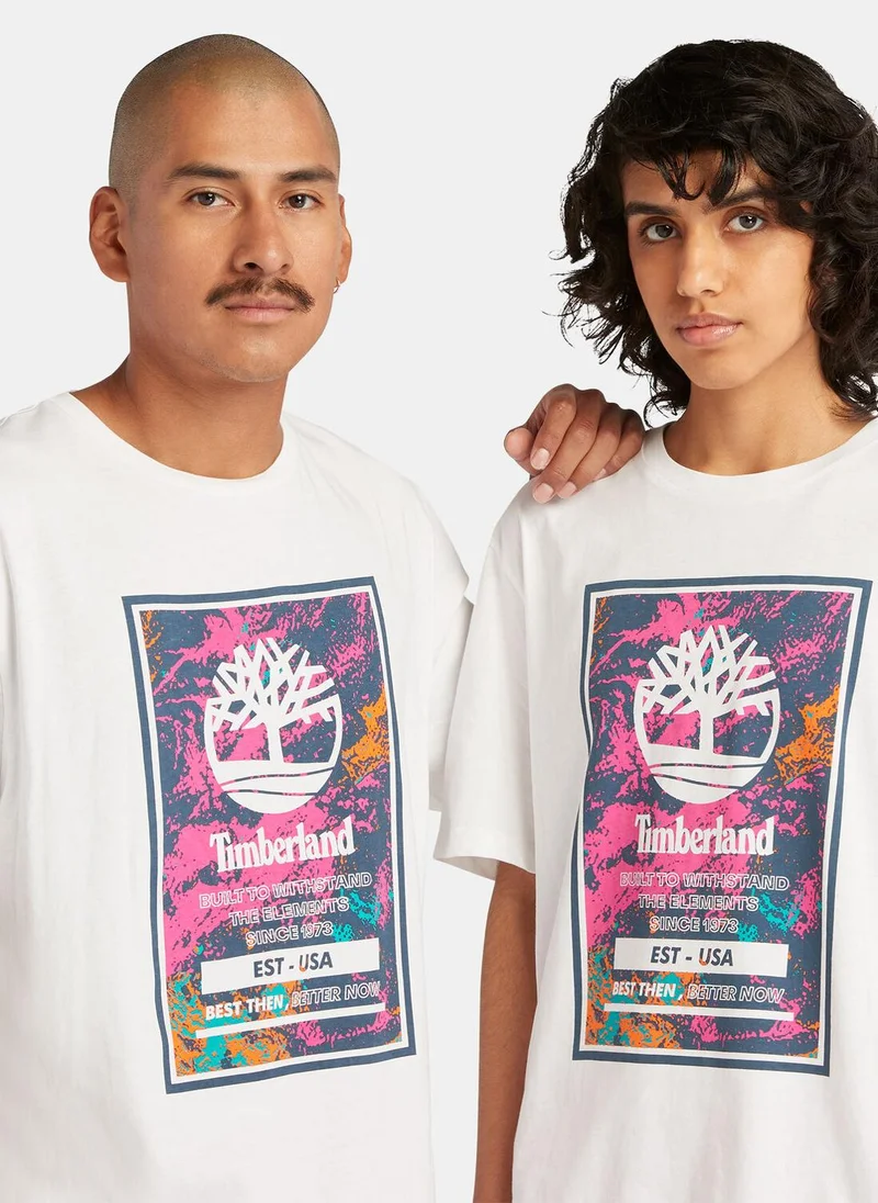 Timberland Men's Printed Logo Authentic T-Shirt